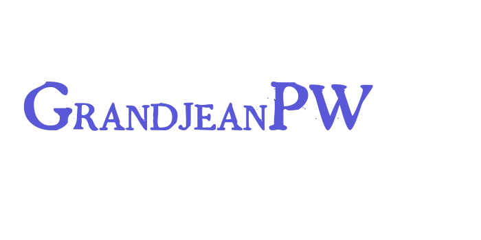 GrandjeanPW Font Download