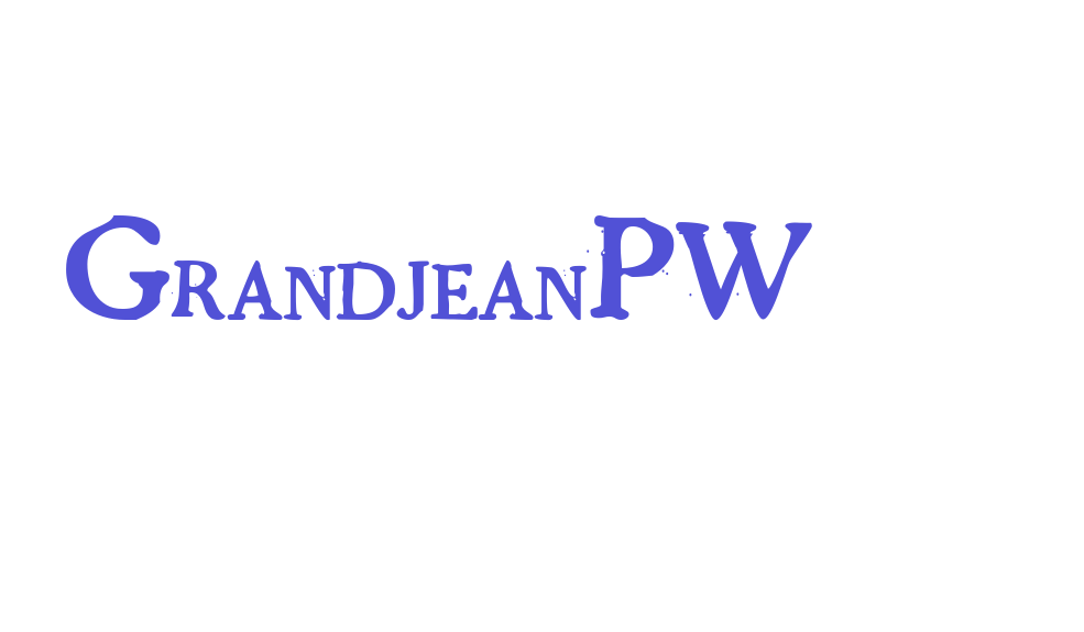 GrandjeanPW-font-download