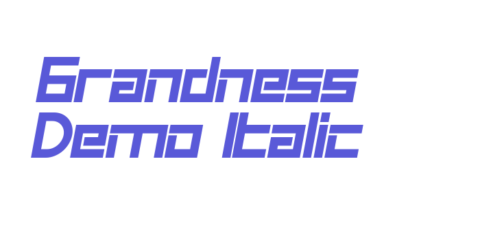 Grandness Demo Italic Font Download