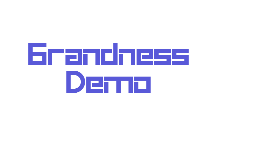 Grandness Demo Font Download