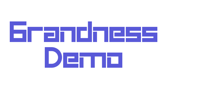 Grandness Demo Font