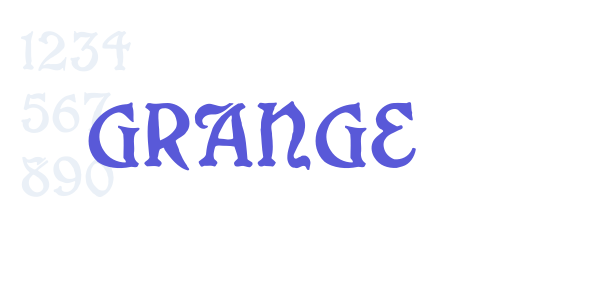 Grange font free