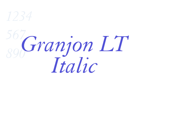 Granjon LT Italic
