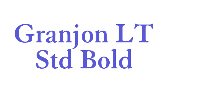 Granjon LT Std Bold Font