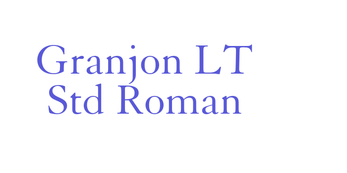 Download Granjon LT Std Roman Font