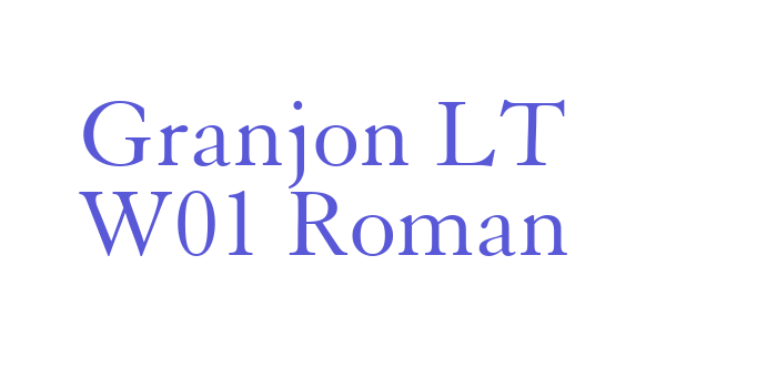 Download Granjon LT W01 Roman Font