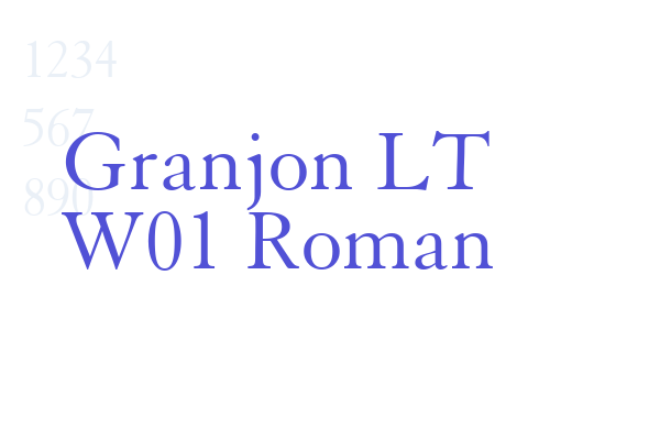 Granjon LT W01 Roman