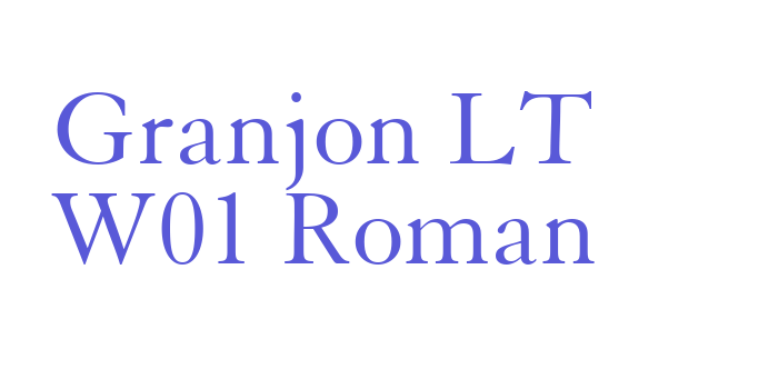 Granjon LT W01 Roman Font