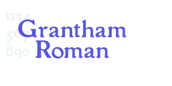 Grantham Roman font free