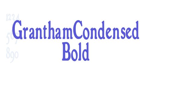 GranthamCondensed Bold font free