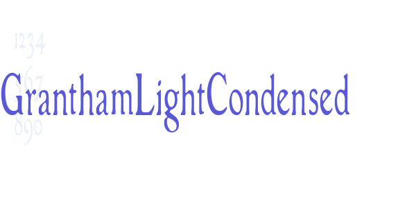 GranthamLightCondensed font free