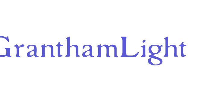 GranthamLight Font Download