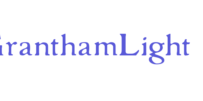 GranthamLight Font