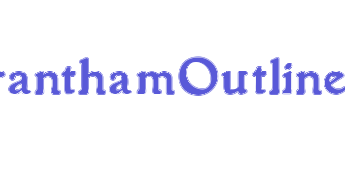 GranthamOutline Font