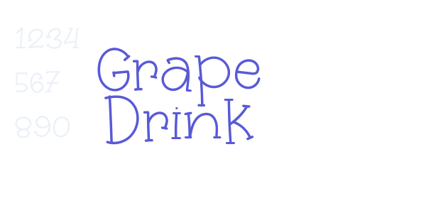 Grape Drink font