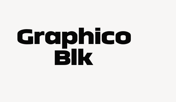 Graphico Blk Font