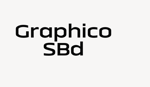 Graphico SBd Font