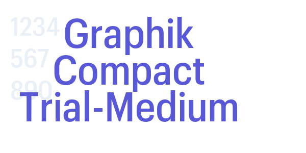 Graphik Compact Trial-Medium font free