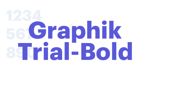 Graphik Trial-Bold font free