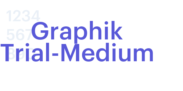 Graphik Trial-Medium font free