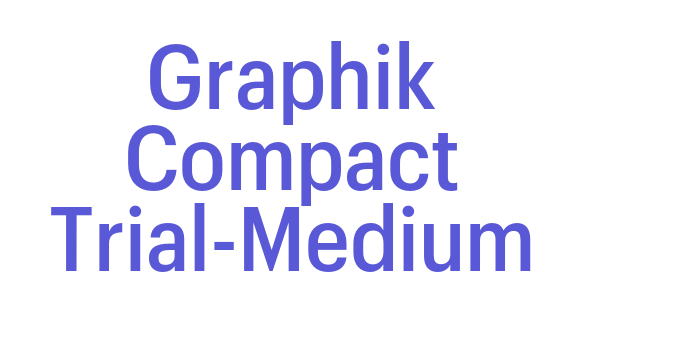 Graphik Compact Trial-Medium Font Download