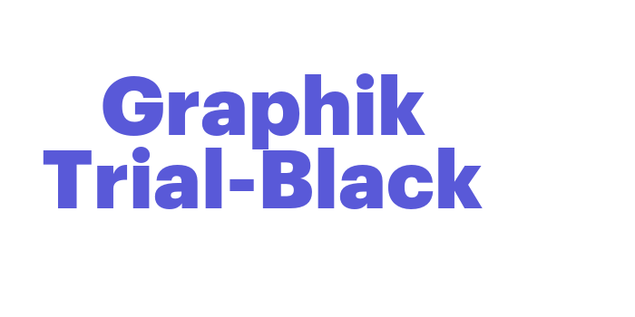 Graphik Trial-Black Font Download