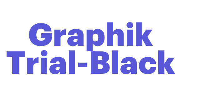 Graphik Trial-Black Font