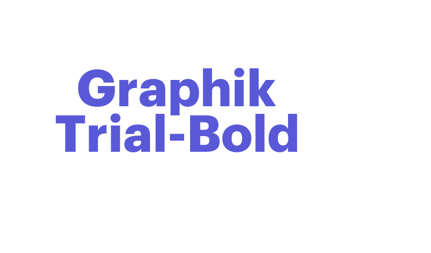 Graphik Trial-Bold Font Download