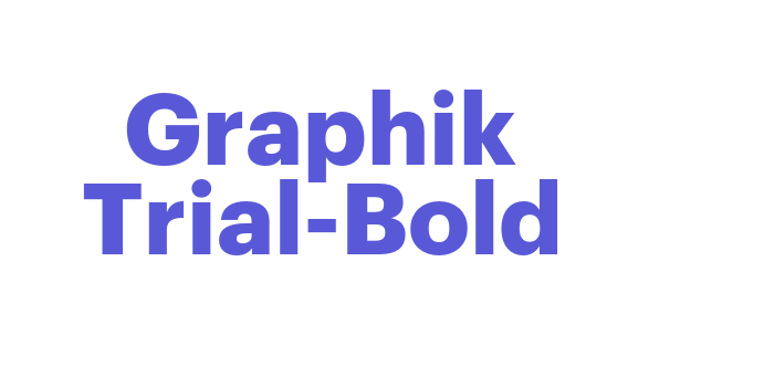 Graphik Trial-Bold Font Download