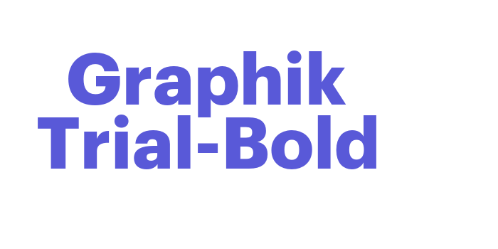 Graphik Trial-Bold Font