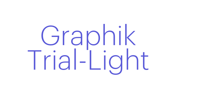 Graphik Trial-Light Font Download