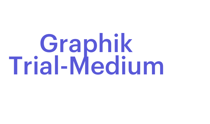 Graphik Trial-Medium Font Download