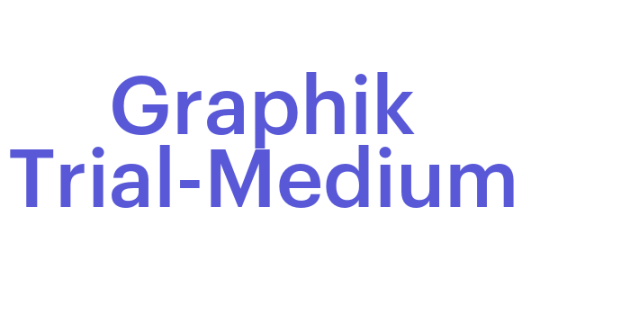 Graphik Trial-Medium Font Download