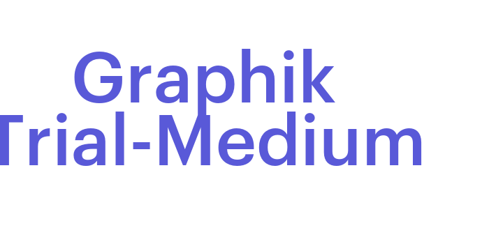 Graphik Trial-Medium Font