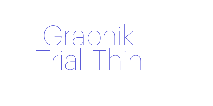 Graphik Trial-Thin Font Download