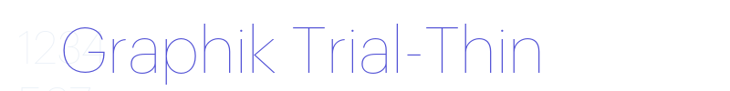 Graphik Trial-Thin-font