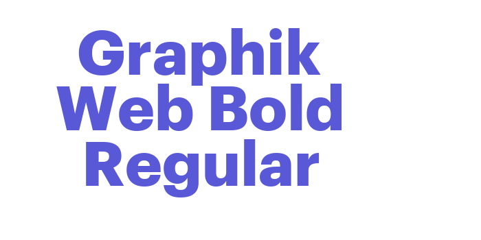 Graphik Web Bold Regular Font Download