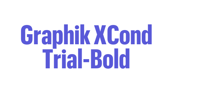 Graphik XCond Trial-Bold Font Download