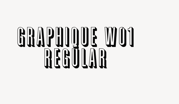 Graphique W01 Regular Font