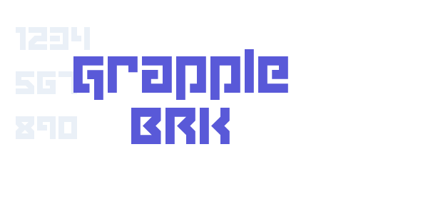 Grapple BRK font