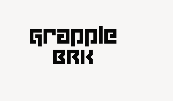 Grapple BRK Font