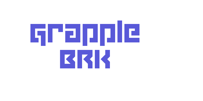 Grapple BRK Font