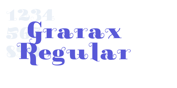 Grarax Regular font