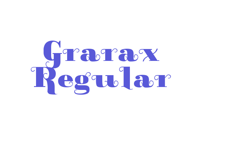 Grarax Regular Font