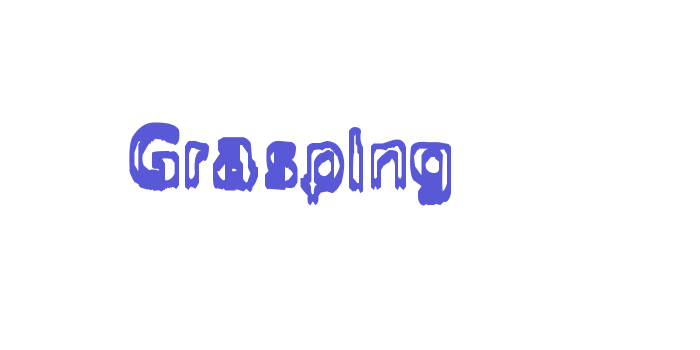 Grasping Font Download