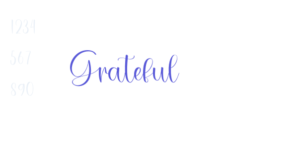 Grateful font free