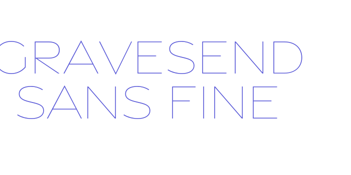 Gravesend Sans Fine Font