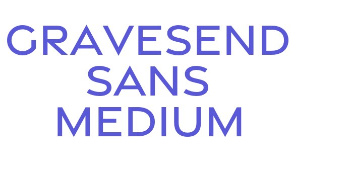 Gravesend Sans Medium Font Download