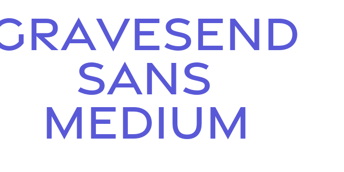 Gravesend Sans Medium Font