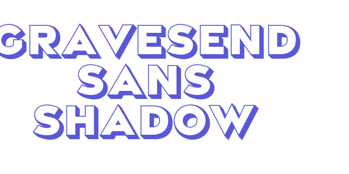 Gravesend Sans Shadow Font Download